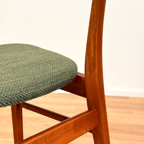 Danish set of 4 dining chairs in teak & beech by Falsled