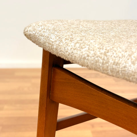 Danish set of 4 dining chairs in teak and beech by SAX