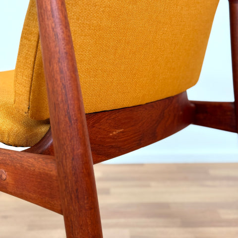Danish armchair in solid teak