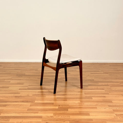 Danish set of 2 dining chairs in Santos rosewood by P. E. Jorgensen