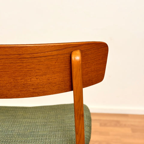 Danish set of 2 dining chairs in teak & beech by Fastrup