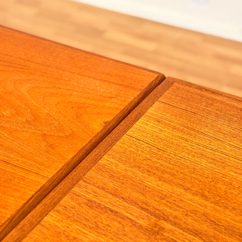 Danish rectangular dining table in teak
