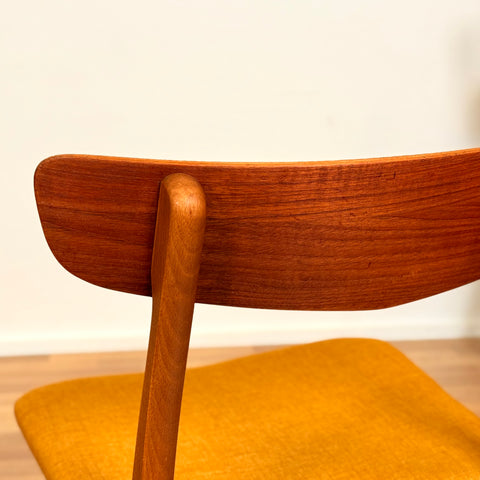 Danish set of 4 dining chairs in teak & beech by Findahl