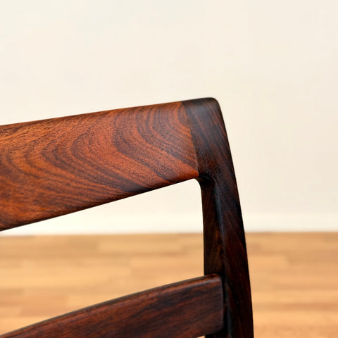 Swedish dining chairs in Santos rosewood by Troeds