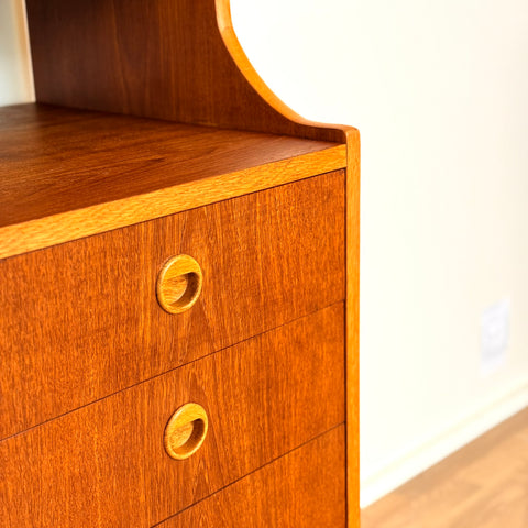 Swedish bookshelf in teak