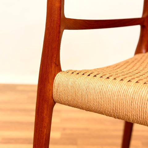 Danish dining chairs in teak by Niels O. Moller