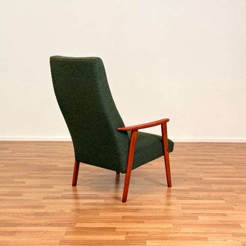 Swedish armchair in solid teak