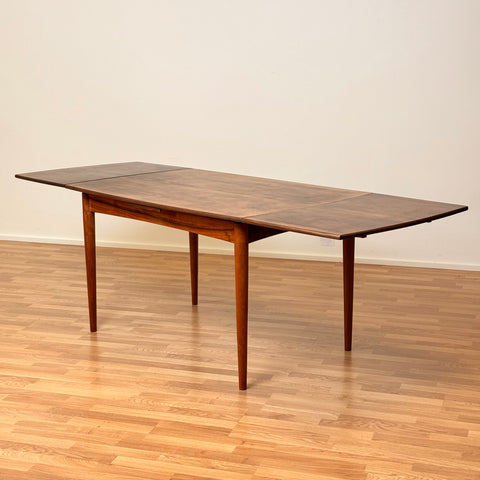 Danish dining table in walnut & teak