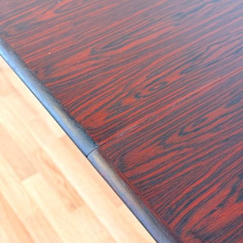 Danish dining table in Santos rosewood by Skovmand & Andersen