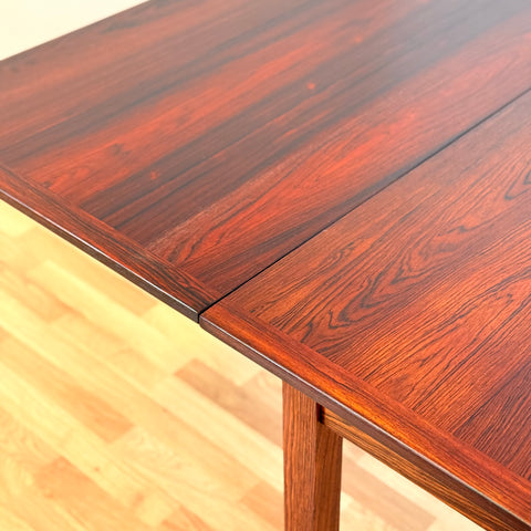 Swedish rectangular dining table in Santos rosewood by Nils Jonsson for Troeds