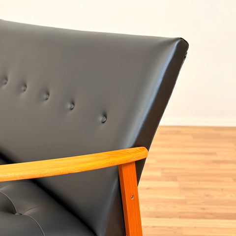 Swedish sofa in solid beech wood