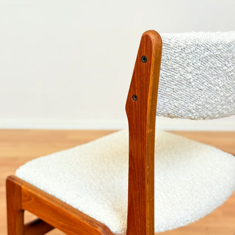 Danish set of 4 dining chairs in teak by Eric Buch