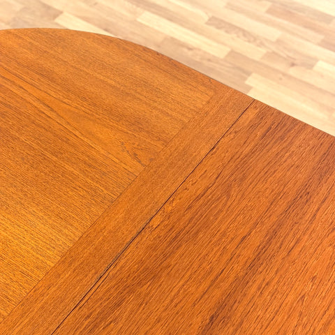 Swedish oval dining table in teak