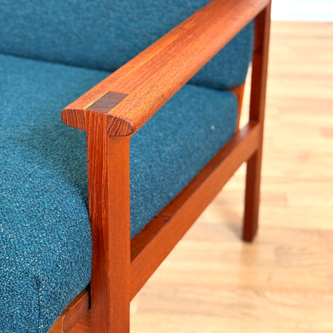 Danish armchairs in solid teak by Illum Wikkelsö