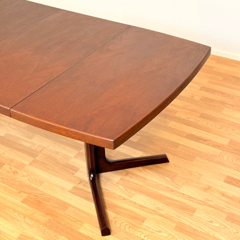 Danish square dining table in mahogany by Farstrup