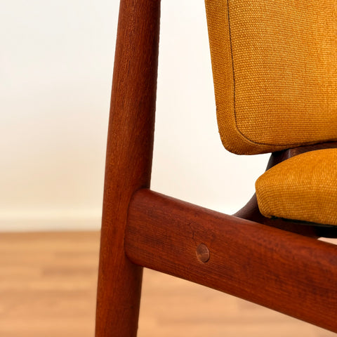 Danish armchair in solid teak