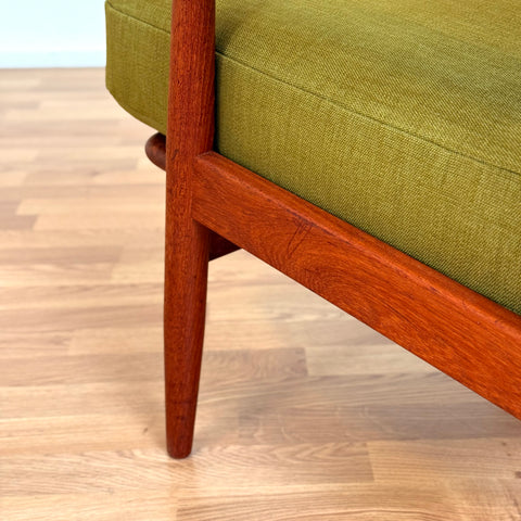 Danish armchair in solid teak
