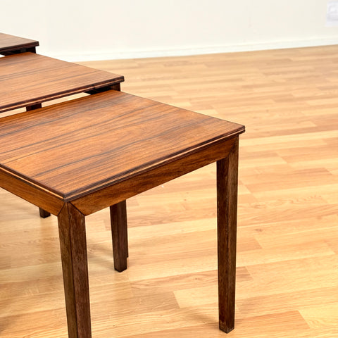 Danish set of nest of tables in teak