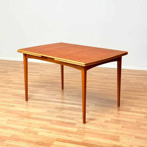 Swedish rectangular dining table in teak