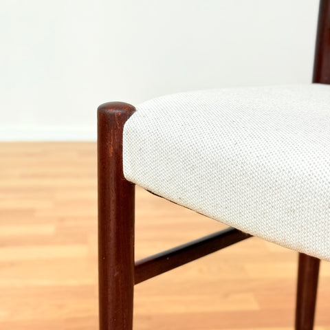 Swedish dining chairs in teak by AB Johansson & Söner in Hyssna