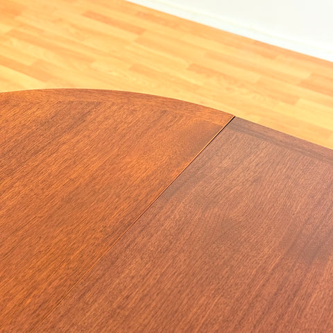 Swedish round dining table in walnut