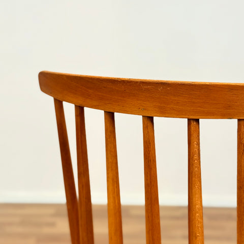 Set of 2 dining chairs model in oak & beech, 1950s-60s, Sweden