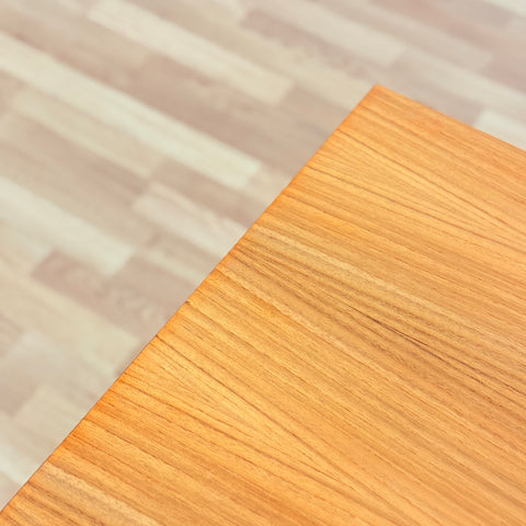 Swedish small square dining table in teak & beech by Edsby Verken