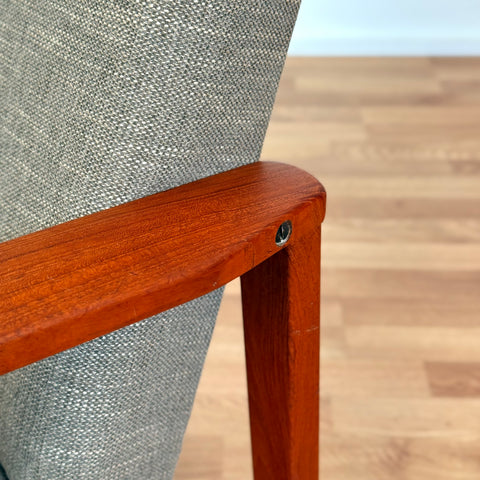 Danish armchair in solid teak