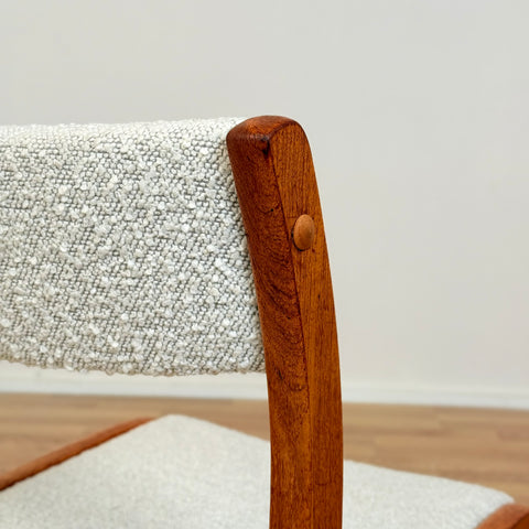 Danish dining chairs in solid teak by Gangso Møbler