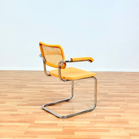 Italian set of 6 dining chairs by Marcel Breuer, model 'Cesca B32'