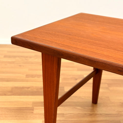 Danish coffee table in teak & walnut