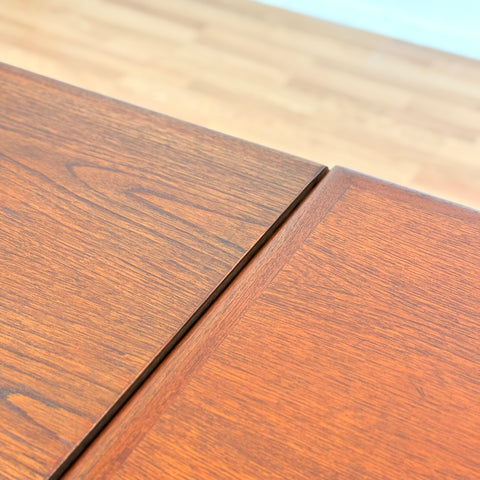 Danish rectangular dining table in teak