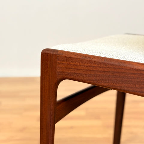 Danish dining chairs in solid walnut by Erik Buch