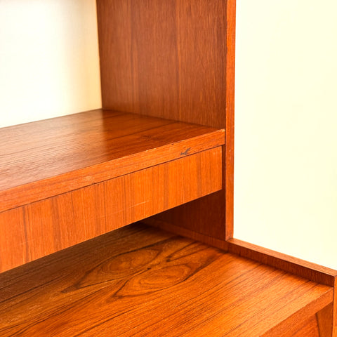 Swedish bookshelf in teak wood