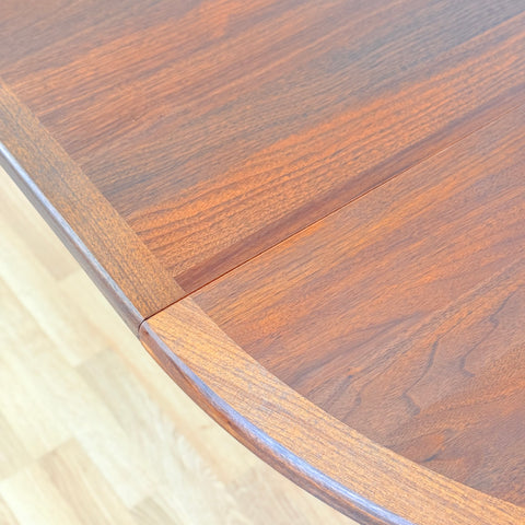 Swedish round dining table in teak