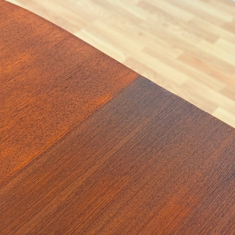 Swedish oval dining table in teak