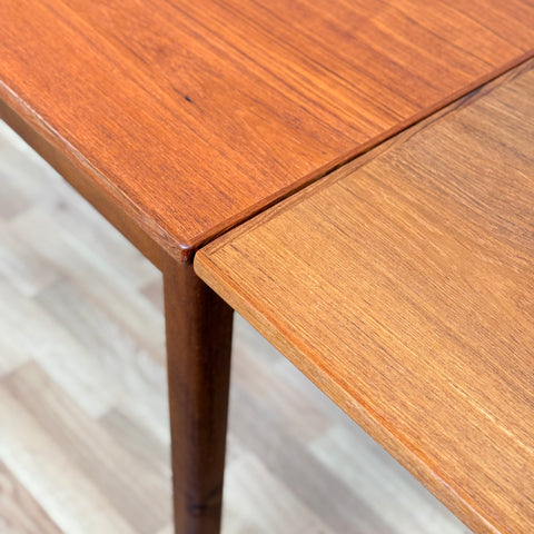 Small danish rectangular dining table in teak