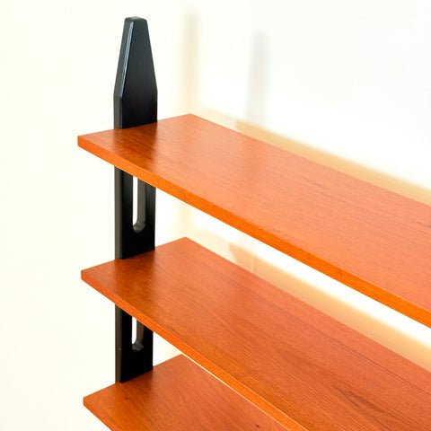 Swedish bookshelf in teak by IKEA, model 'Roxen'
