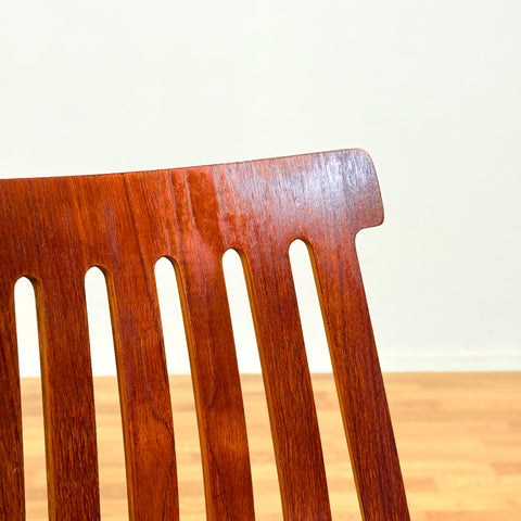 Swedish dining chairs in teak & beech by Jan Hallberg for Edsbyverken, model 'Tallåsen'