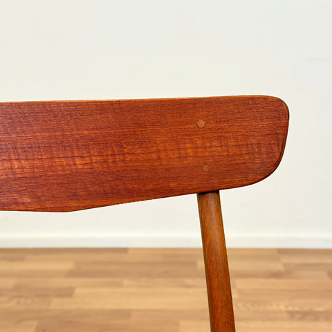 Danish set of 4 dining chairs in teak & beech by Findahl