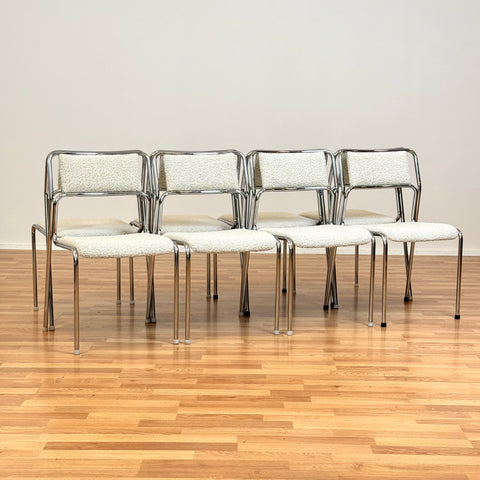 Chrome chairs by Kinnarps from 1990s