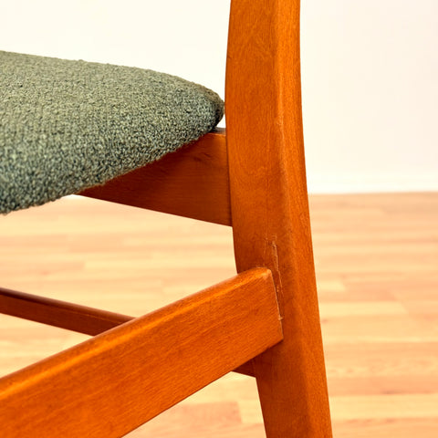 Danish dining chairs in teak & beech by Findahl