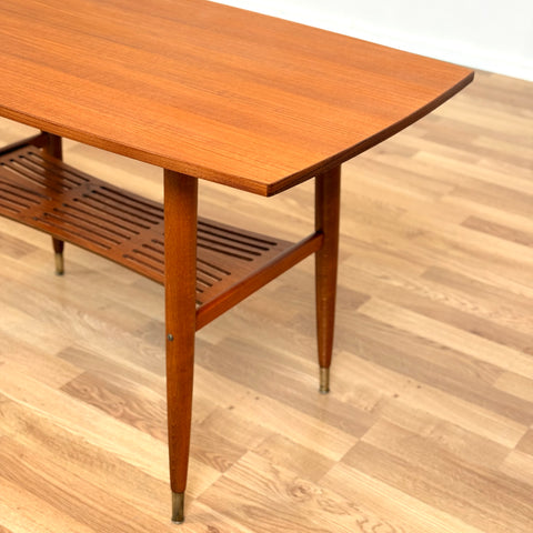 Swedish coffee table in teak & beech