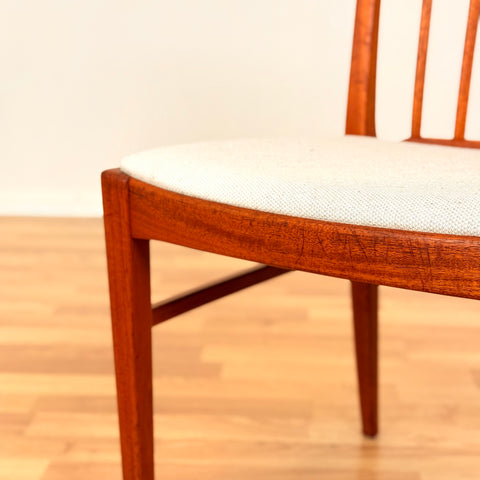 Swedish set of 4 dining chairs in teak by Carl Malmsten