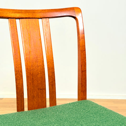 Swedish dining chairs in teak by AB Linde Nilsson, Lammhult