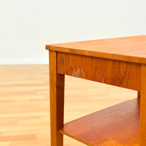 Swedish bedside table in teak by Björkås Möbelfabrik