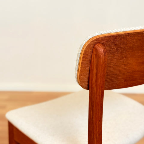 Danish set of 10 dining chairs in teak by B. Rasmussen for Thorso Mobelfabrik