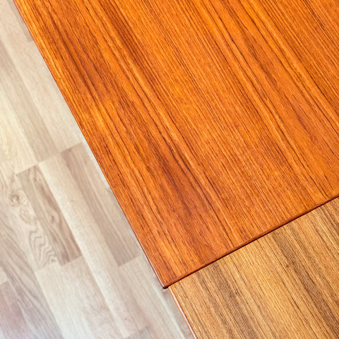 Danish dining table in teak & beech