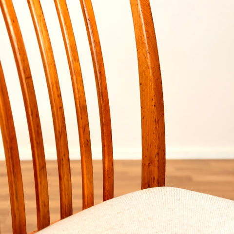 Swedish dining chairs in walnut by Svante Skogh