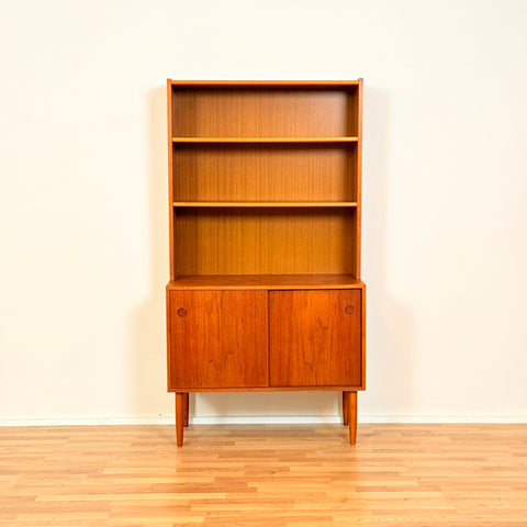Swedish bookshelf in teak & beech